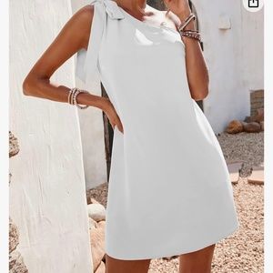 White one shoulder dress